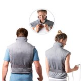 Pure Enrichment PureRelief XL Extra-Long Back and Neck Heating Pad, Gray, thumbnail image