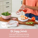 Bentgo Salad All-In-One Salad Container, Blush Marble, thumbnail image