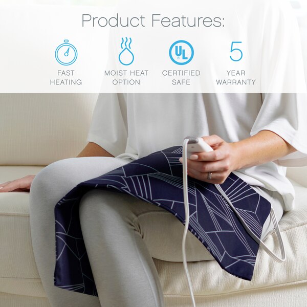 Pure Enrichment PureRelief Express Designer Series Electric Heating Pad