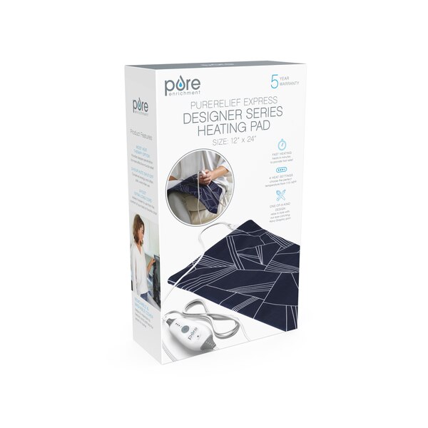 Pure Enrichment PureRelief Express Designer Series Electric Heating Pad