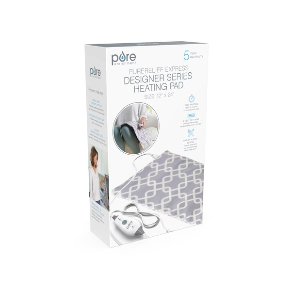 Pure Enrichment PureRelief Express Designer Series Electric Heating Pad