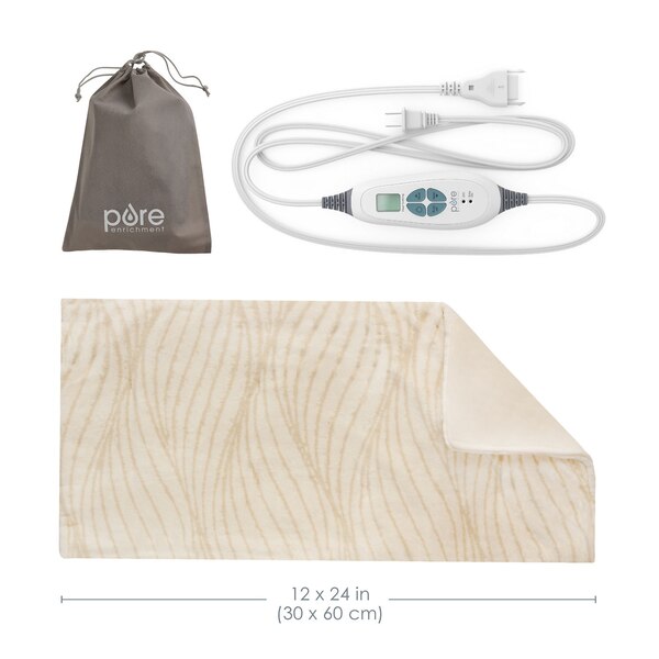 Pure Enrichment PureRelief Luxe Micromink Electric Heating Pad