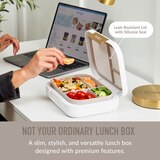 Bentgo Modern Leak-Resistant Lunch Box, White, thumbnail image