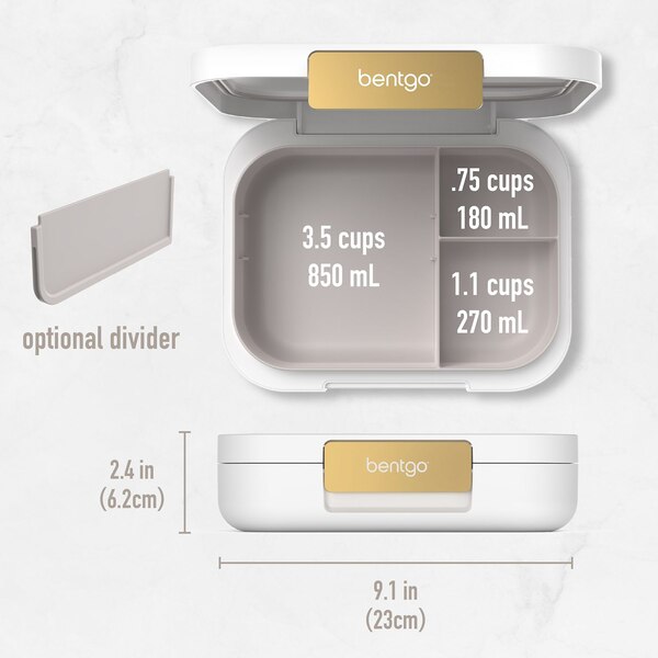 Bentgo Modern Leak-Resistant Lunch Box, White