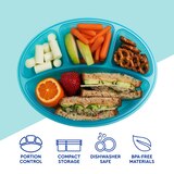 Bentgo EasyLunchboxes 4-compartment Oval Bento Lunch Box, 4 ct, thumbnail image