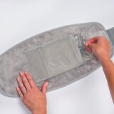 Pure Enrichment PureRelief Cordless Lumbar and Abdominal Heating Wrap, Mist Gray, thumbnail image
