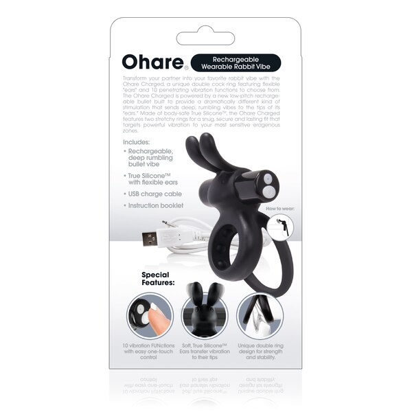 Screaming O Pleasure Products Charged Ohare Voom Mini Vibe, Black