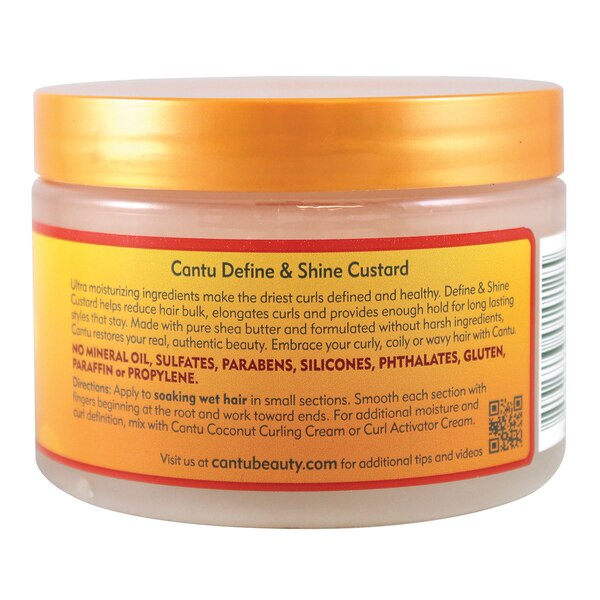 Cantu Shea Butter For Natural Hair Curling Custard, 12 OZ