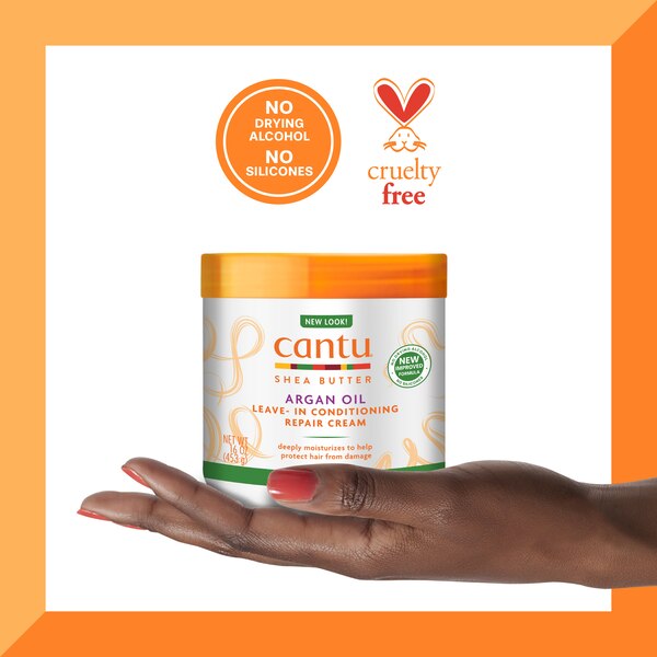 Cantu Argan Oil Leave-In Conditioning Repair Cream, 16 OZ