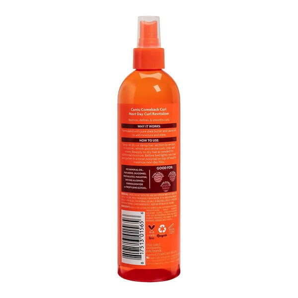 Cantu Shea Butter Comeback Curl Next Day Revitalizer, 12 OZ