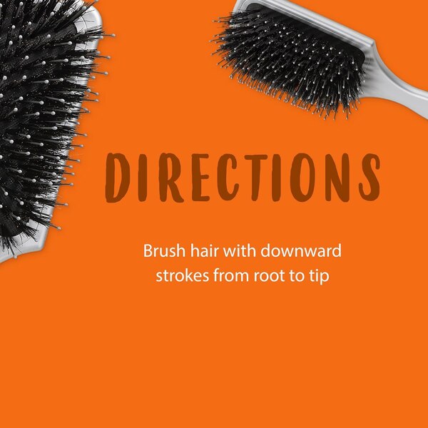 Cantu Smooth Thick Paddle Hair Brush, Grey