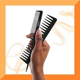 Cantu Style Carbon Fiber Combs, Black, 2 CT, thumbnail image