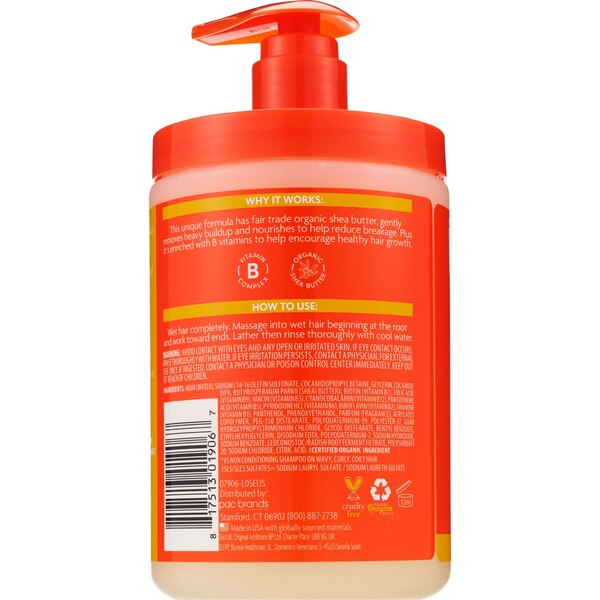 Cantu Shea Butter Sulfate-Free Cleansing Cream Shampoo, 25 OZ