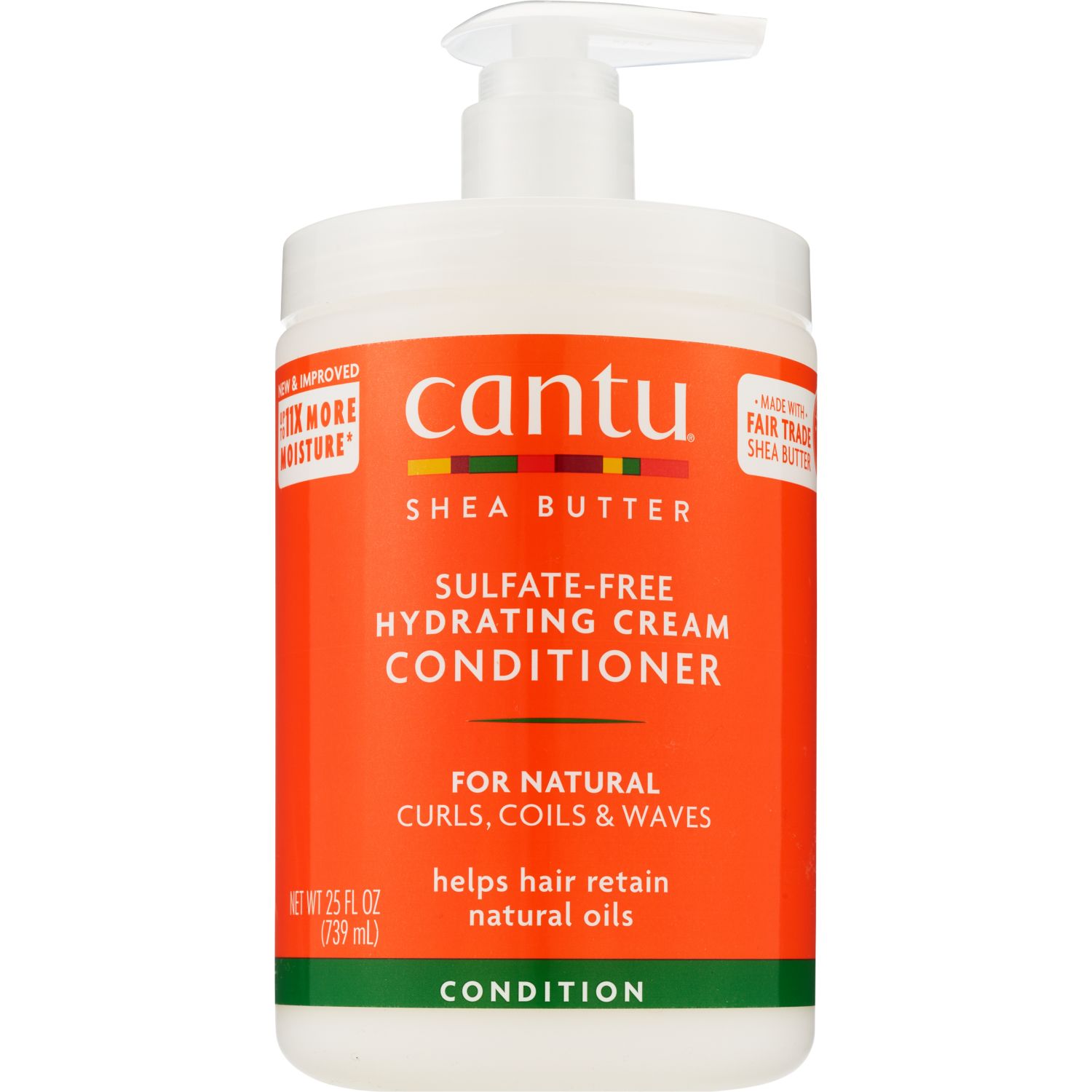 Cantu Shea Butter For Nat Hair Sulf-Free Hydrating Cream Conditioner, 25 OZ