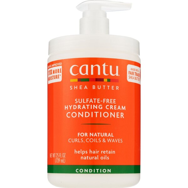Cantu Shea Butter For Nat Hair Sulf-Free Hydrating Cream Conditioner, 25 OZ