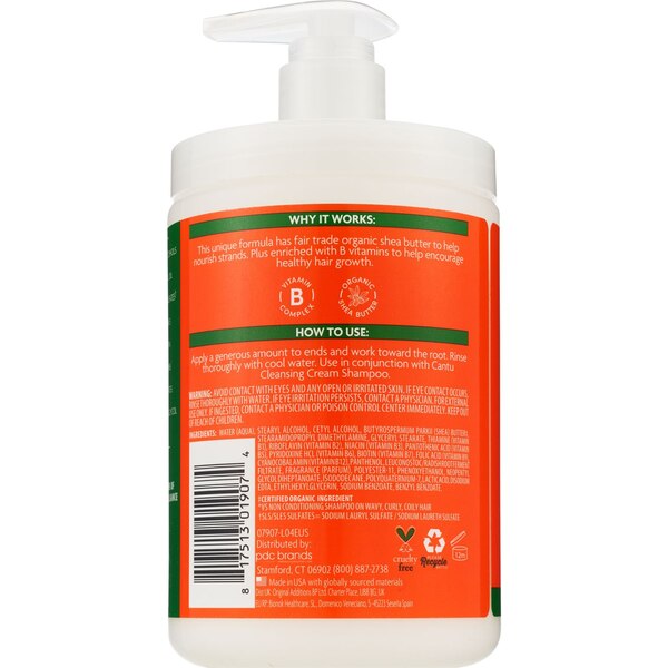Cantu Shea Butter For Nat Hair Sulf-Free Hydrating Cream Conditioner, 25 OZ