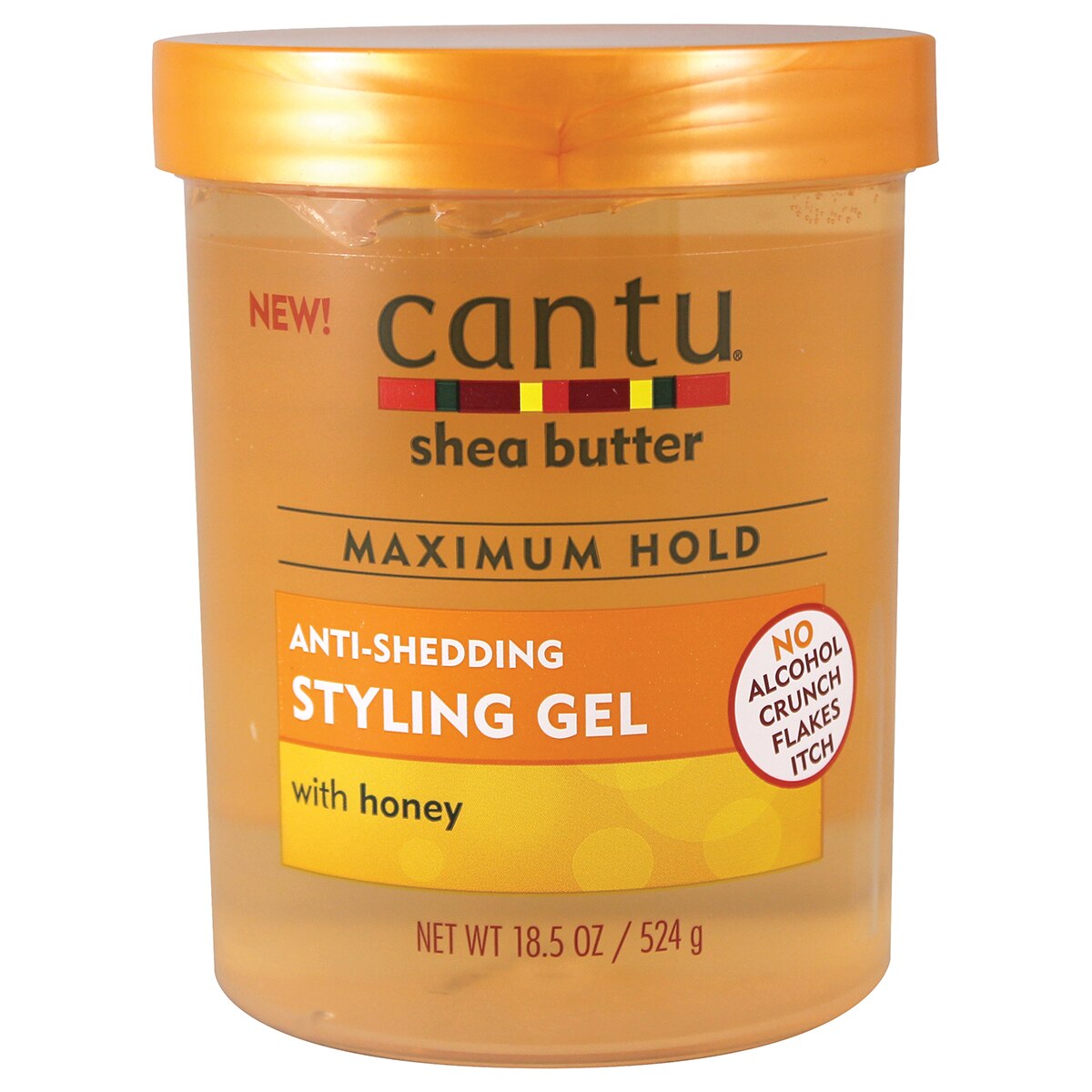 Cantu Shea Butter Anti-Shedding Styling Gel with Honey, 18.5 OZ