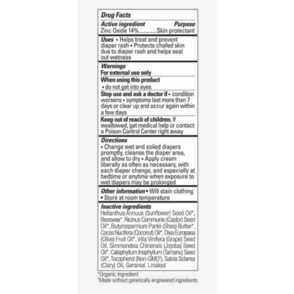 Honest Diaper Rash Cream, 2.5 OZ