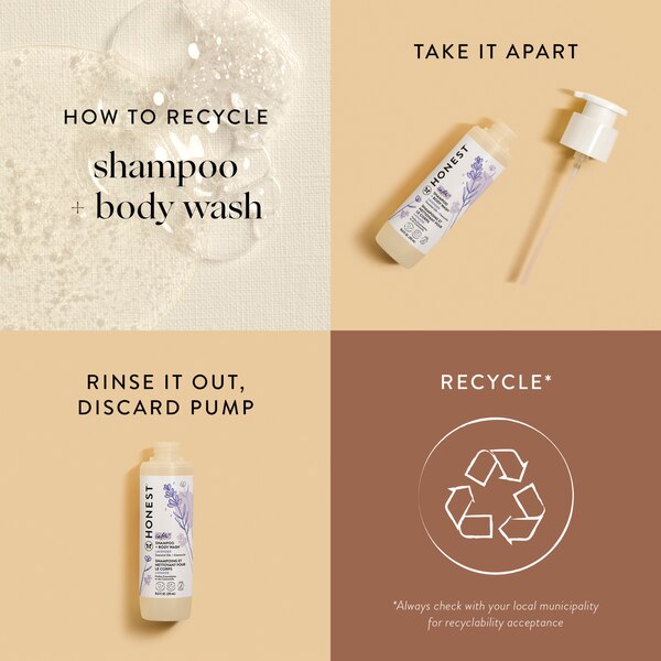 The Honest Company Calm Shampoo and Body Wash, 10 FL OZ