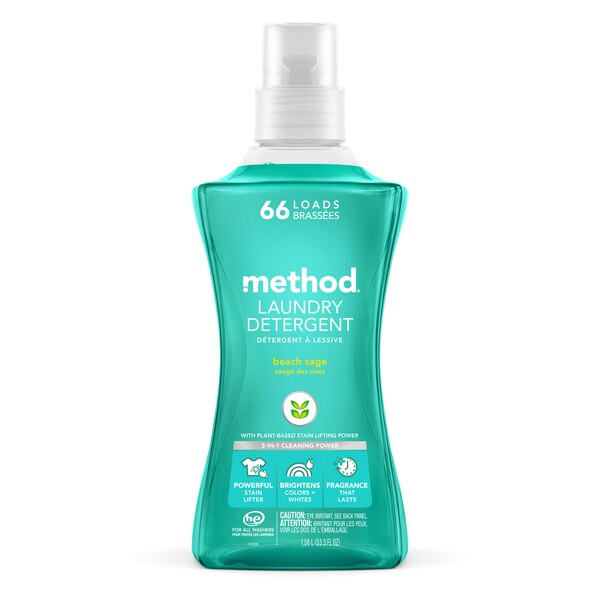Method 4X Concentrated Liquid Laundry Detergent, 53.5 oz