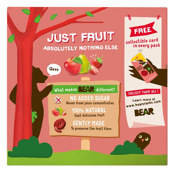 BEAR Fruit Rolls, 5 ct, 3.5 oz