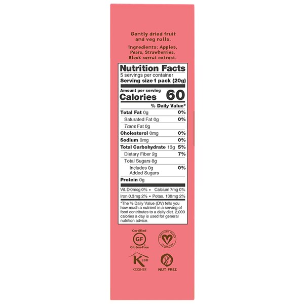 BEAR Fruit Rolls, 5 ct, 3.5 oz
