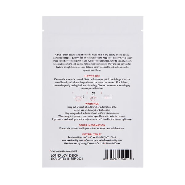 Peach Slices Acne Patches, 0.88 OZ