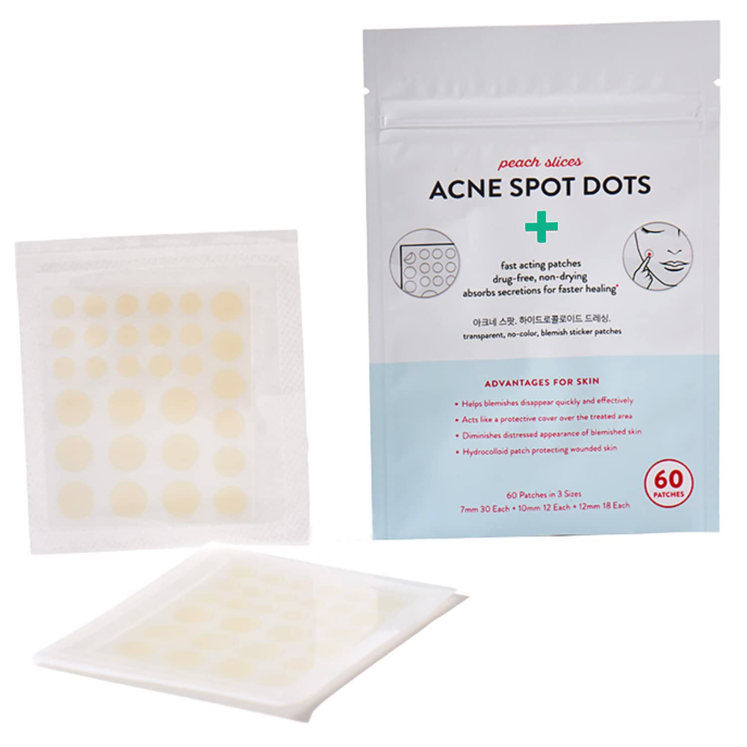 Peach Slices - Parches antiacné, 0.88 oz