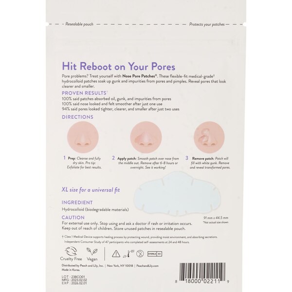 Peach Slices Nose Pore Patches