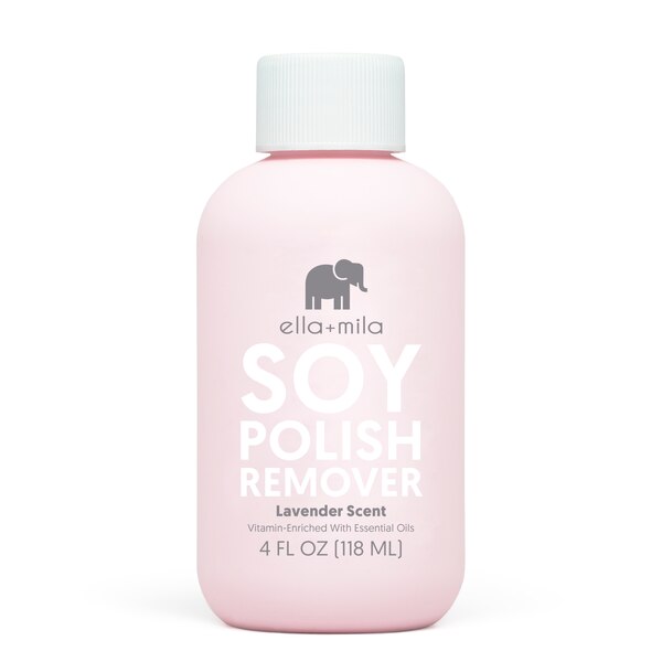 ella+mila Lavender Soy Nail Polish Remover, 4 OZ