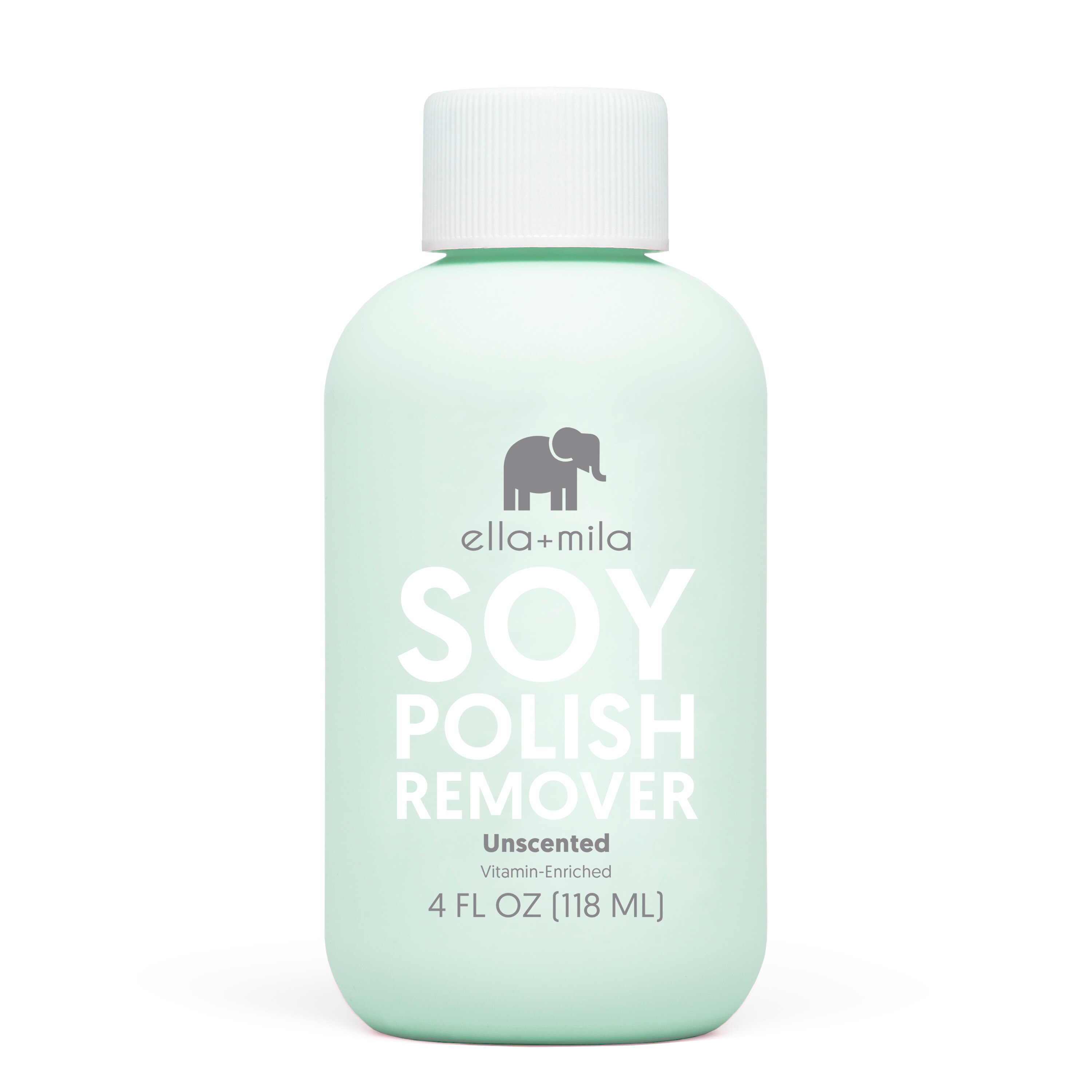 ella+mila Unscented Soy Nail Polish Remover, 4 OZ