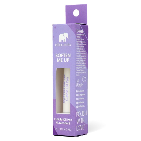 ella+mila Soften Me Up Lavender Cuticle Oil Pen, 0.14 OZ
