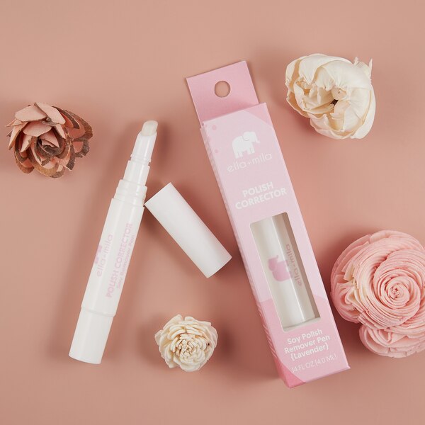 ella+mila Polish Corrector Lavender Soy Remover Pen, 0.14 OZ
