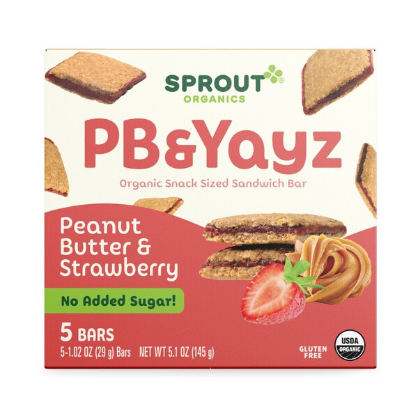 Sprout Organics PB & Yayz Peanut Butter & Strawberry Bars
