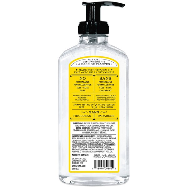 J. R. Watkins Gel Hand Soap, 11 OZ