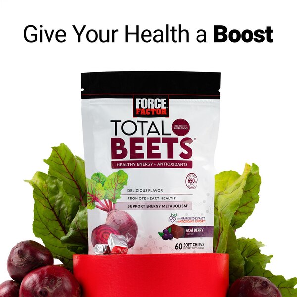 Force Factor Total Beets Chews, 60 CT