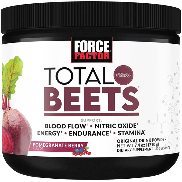 Force Factor Total Beets Powder, Pomegranate Berry Flavor, 7.4 OZ