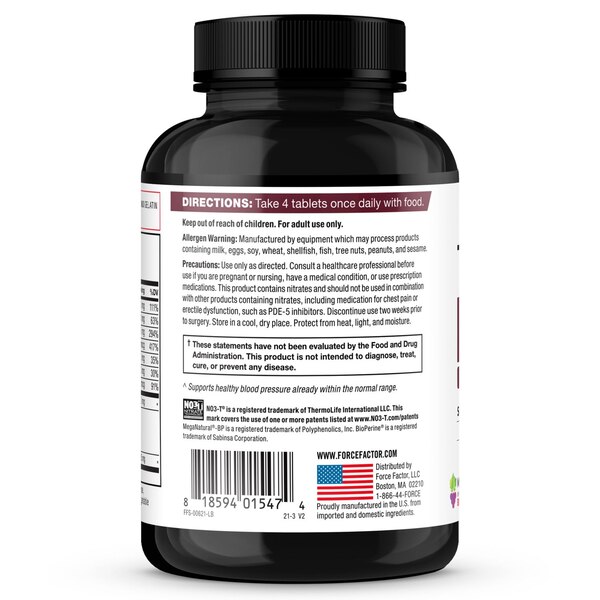 Force Factor Total Beets Tablets, 120 CT