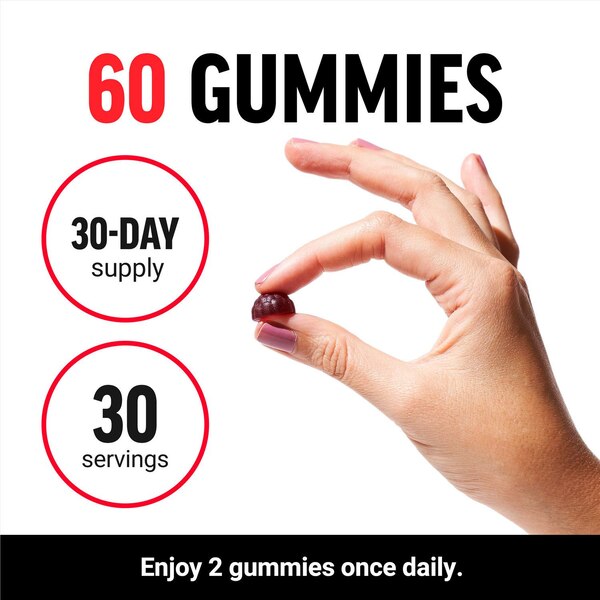 Force Factor Black Maca Gummies, 60 CT