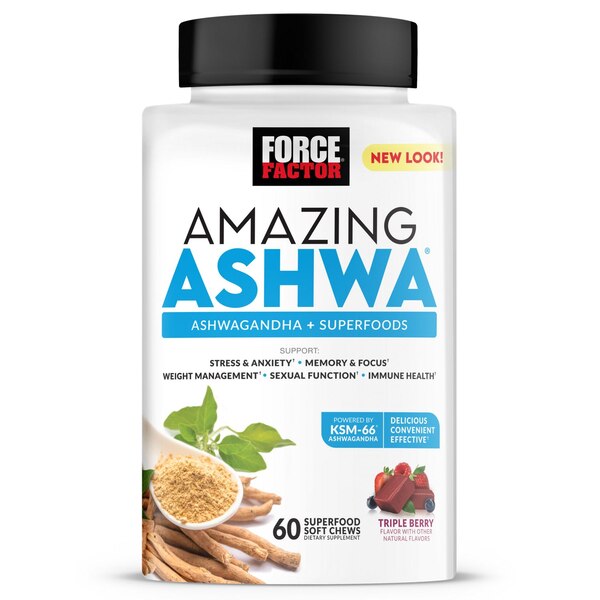 Amazing Ashwa Soft Chews, Triple Berry, 60 CT