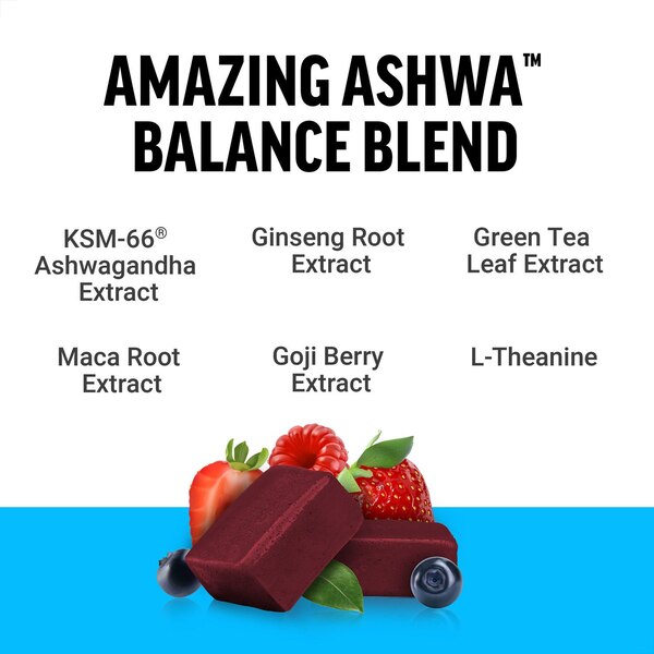 Amazing Ashwa Soft Chews, Triple Berry, 60 CT