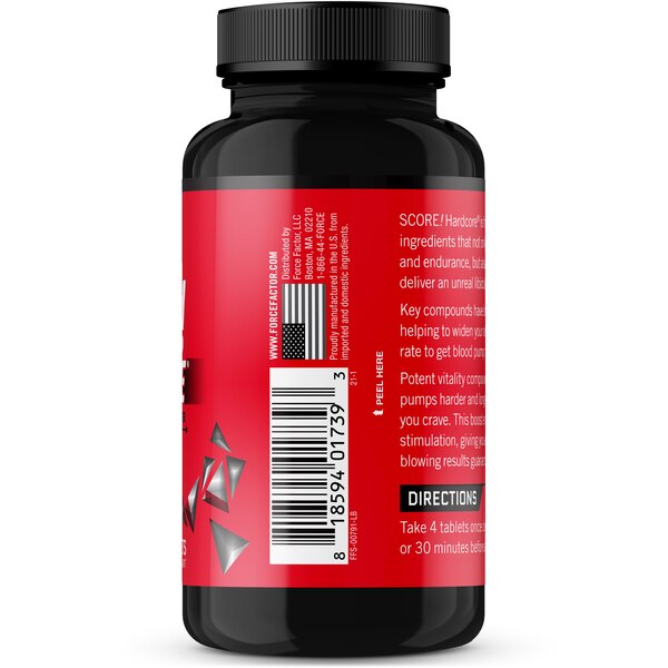 Force Factor SCORE! Hardcore, Performance & Libido Intensifier, 60 CT