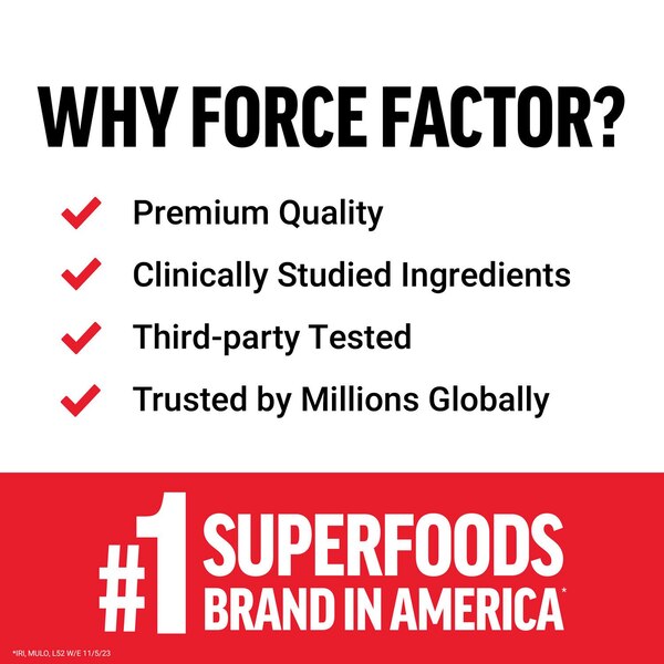 Force Factor Smarter Greens Powder, 13.2 OZ