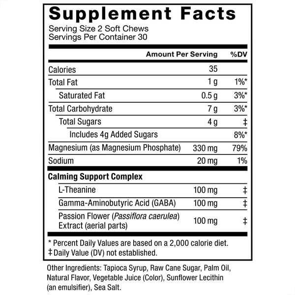 Force Factor Ultimate Magnesium Chew, 60 CT