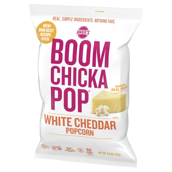 Angie's BOOMCHICKAPOP White Cheddar Popcorn, 4.5 OZ