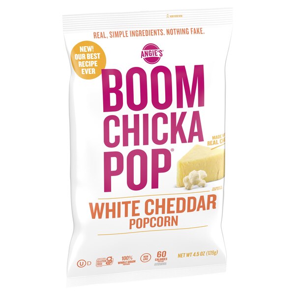 Angie's BOOMCHICKAPOP White Cheddar Popcorn, 4.5 OZ