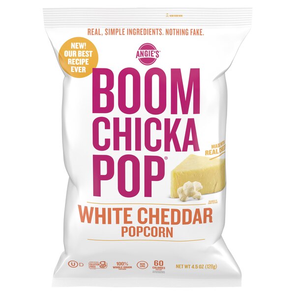 Angie's BOOMCHICKAPOP White Cheddar Popcorn, 4.5 OZ