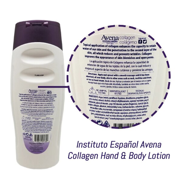 Avena Collagen Hand & Body Lotion, 17 OZ