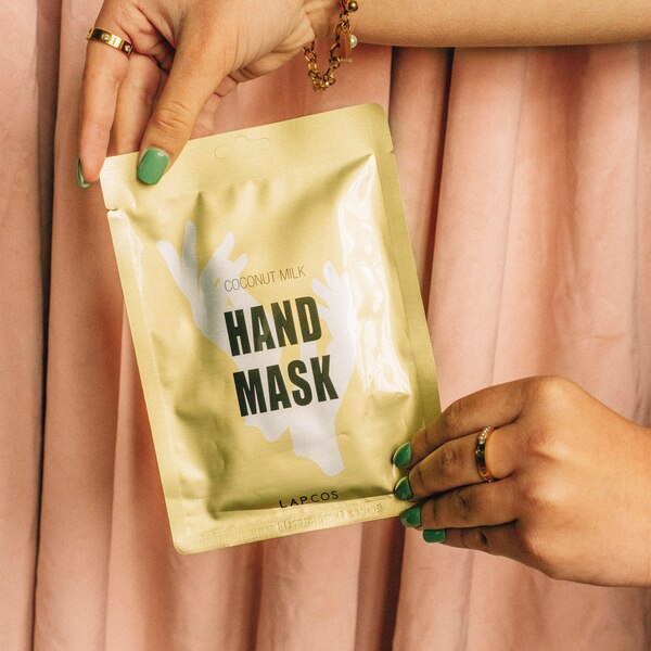 LAPCOS Coconut Hand Mask for Dry Dull Skin