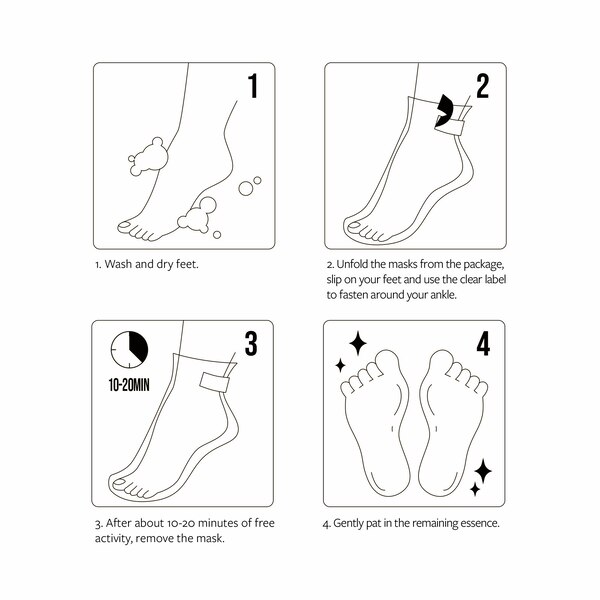 LAPCOS Peppermint & Lavender Foot Mask